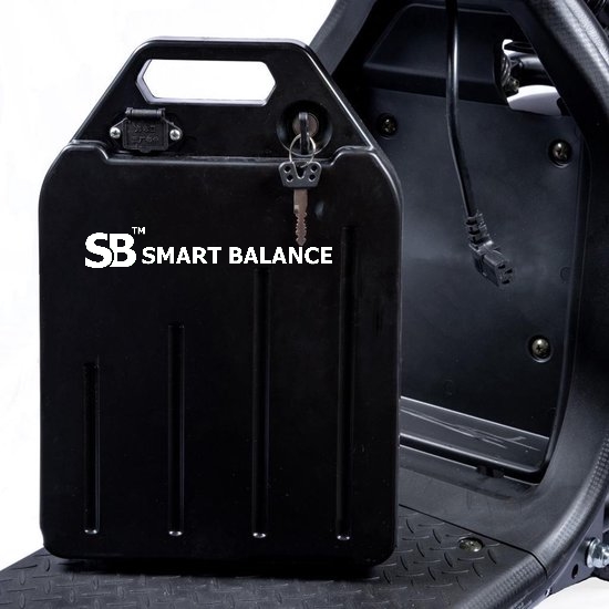 Baterie Smart Balance detașabilă, universală pentru moped, scuter și motocicletă electrică, 60V, 20Ah, 5A, 1200Wh, autonomie până la 65 km, poziționare verticală 4