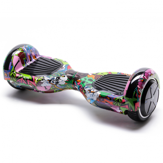 Hoverboard cu Boxe Bluetooth, Lumini LED si Auto Balans, roti 6.5'', 15km Autonomie, Putere 700W, Baterie 4Ah Samsung Cell, Smart Balance Regular Multicolor