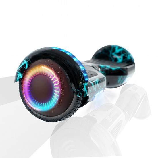 Pachet Hoverboard 6.5 inch cu Scaun Standard, Regular Thunderstorm PRO, Autonomie Extinsa si Hoverkart Ergonomic Roz, Smart Balance 2