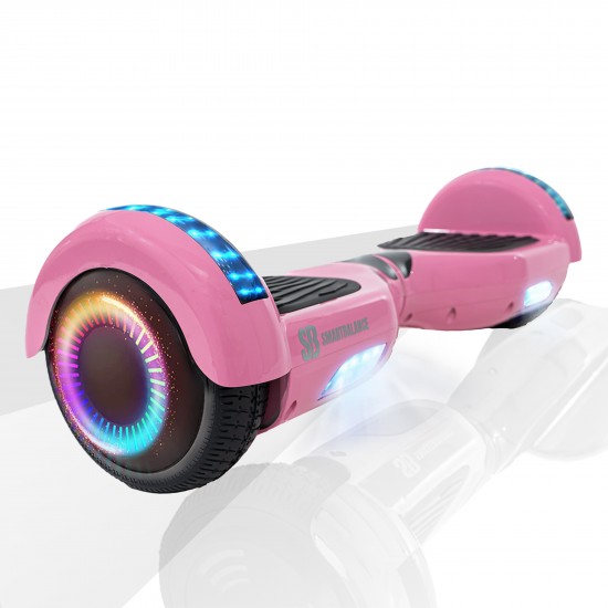 Pachet Hoverboard 6.5 inch cu Scaun Standard, Regular Pink PRO, Autonomie Standard si Hoverkart Ergonomic Portocaliu, Smart Balance 2