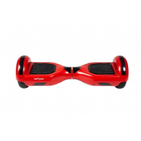 Pachet Hoverboard 6.5 inch cu Scaun Standard, Regular Red PRO, Autonomie Standard si Hoverkart Ergonomic Alb, Smart Balance 3