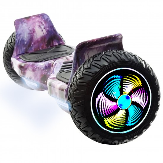 Pachet Hoverboard 8.5 inch cu Scaun Standard, Hummer Galaxy PRO, Autonomie Standard si Hoverkart Ergonomic Negru, Smart Balance 2