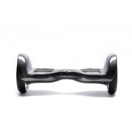 Pachet Hoverboard 10 inch cu Scaun Standard, Off-Road Carbon, Autonomie Extinsa si Hoverkart Ergonomic Albastru, Smart Balance 3