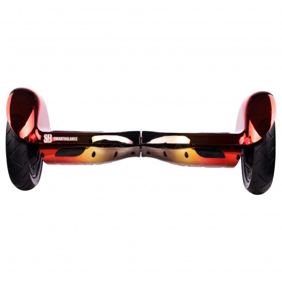 Pachet Hoverboard 10 inch cu Scaun Standard, Off-Road Sunset, Autonomie Extinsa si Hoverkart Ergonomic Rosu, Smart Balance 3