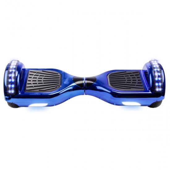 Pachet Hoverboard 6.5 inch cu Scaun cu Suspensii, Regular ElectroBlue Junior, Autonomie Standard si Hoverkart Negru cu Suspensii Duble, Smart Balance 4