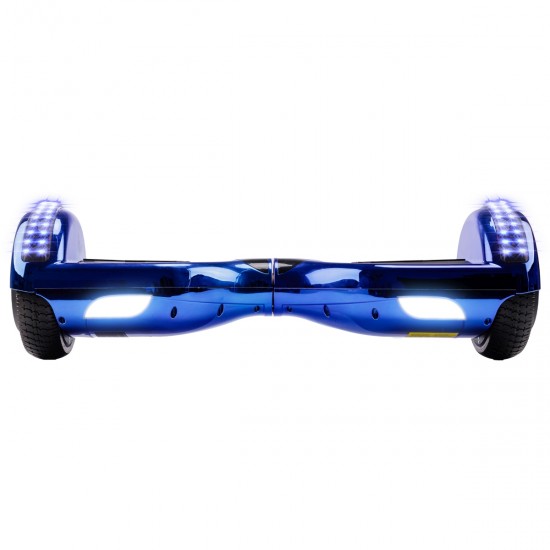 Pachet Hoverboard 6.5 inch cu Scaun cu Suspensii, Regular ElectroBlue Junior, Autonomie Standard si Hoverkart Negru cu Suspensii Duble, Smart Balance 6