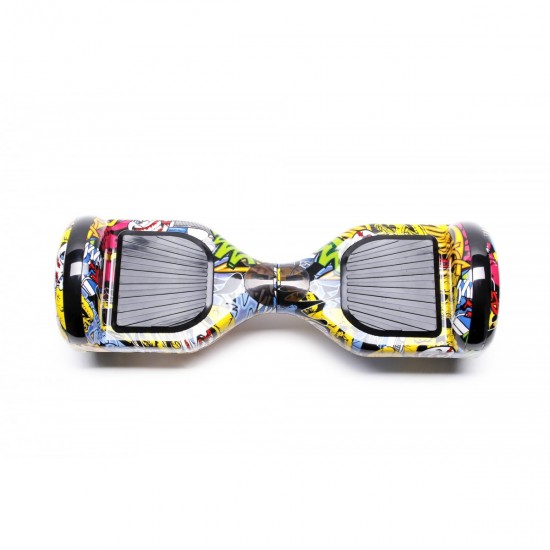 Pachet Hoverboard 6.5 inch cu Scaun Standard, Regular HipHop Junior, Autonomie Standard si Hoverkart Ergonomic Portocaliu, Smart Balance 4