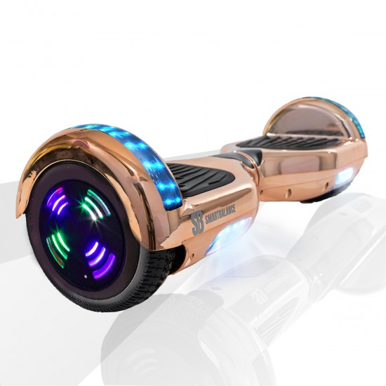 Pachet Hoverboard 6.5 inch cu Scaun cu Suspensii, Regular Iron Junior, Autonomie Standard si Hoverkart Rosu cu Suspensii Duble, Smart Balance 2