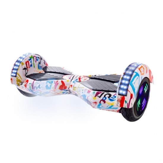 Pachet Hoverboard 6.5 inch cu Scaun Standard, Transformers Splash Junior, Autonomie Standard si Hoverkart Ergonomic Rosu, Smart Balance 2