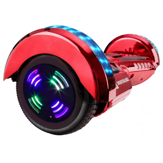 Pachet Hoverboard 6.5 inch cu Scaun cu Suspensii, Transformers ElectroRed Junior, Autonomie Standard si Hoverkart Rosu cu Suspensii Duble, Smart Balance 2