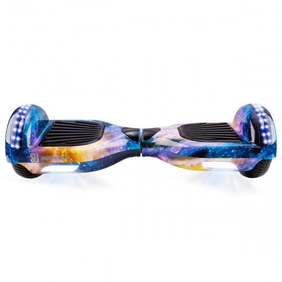 Pachet Hoverboard 6.5 inch cu Scaun Standard, Regular Galaxy Orange Junior, Autonomie Standard si Hoverkart Ergonomic Rosu, Smart Balance 5