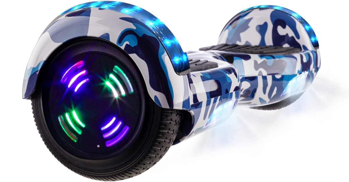 Hoverboard 6.5 inch, Regular Camouflage Blue Junior, Autonomie Standard ...