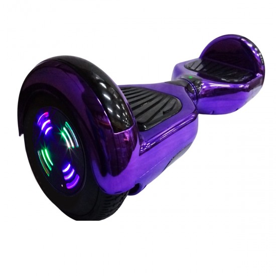Pachet Hoverboard 6.5 inch cu Scaun cu Suspensii, Regular ElectroPurple Junior, Autonomie Standard si Hoverkart Rosu cu Suspensii Duble, Smart Balance 2