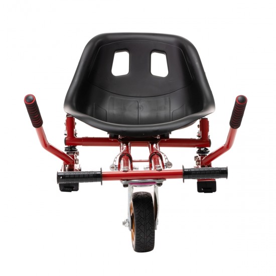 Pachet Hoverboard 6.5 inch cu Scaun cu Suspensii, Transformers Carbon Junior, Autonomie Standard si Hoverkart Rosu cu Suspensii Duble, Smart Balance 7