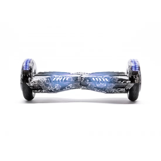 Pachet Hoverboard 6.5 inch cu Scaun cu Suspensii, Transformers SkullHead PRO, Autonomie Standard si Hoverkart Albastru cu Suspensii Duble, Smart Balance 9