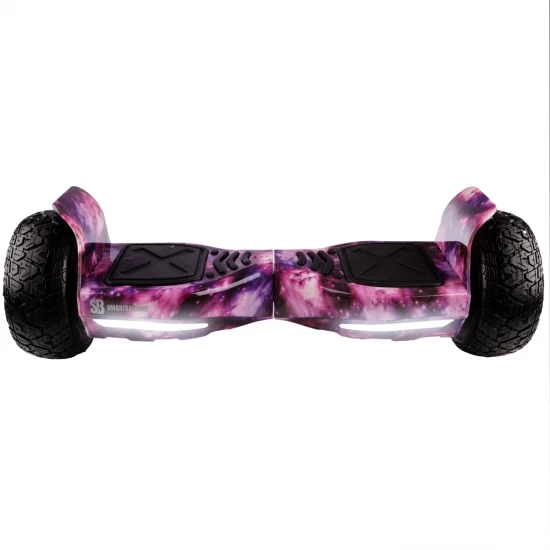 Pachet Hoverboard 8.5 inch cu Scaun Standard, Hummer Galaxy Pink PRO, Autonomie Extinsa si Hoverkart Ergonomic Alb, Smart Balance 5
