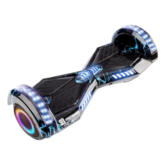 Pachet Hoverboard 6.5 inch cu Scaun Standard, Transformers Thunderstorm Blue PRO, Autonomie Extinsa si Hoverkart Ergonomic Portocaliu, Smart Balance 7