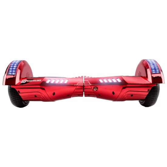 Pachet Hoverboard 6.5 inch cu Scaun Standard, Transformers ElectroRed PRO, Autonomie Extinsa si Hoverkart Ergonomic Alb, Smart Balance 3