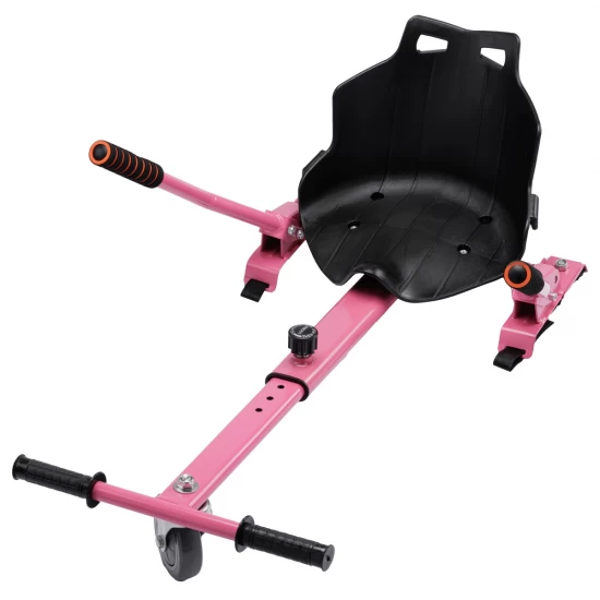 Pachet Hoverboard 8 inch cu Scaun Standard, Transformers Galaxy Pink PRO, Autonomie Standard si Hoverkart Ergonomic Roz, Smart Balance 9