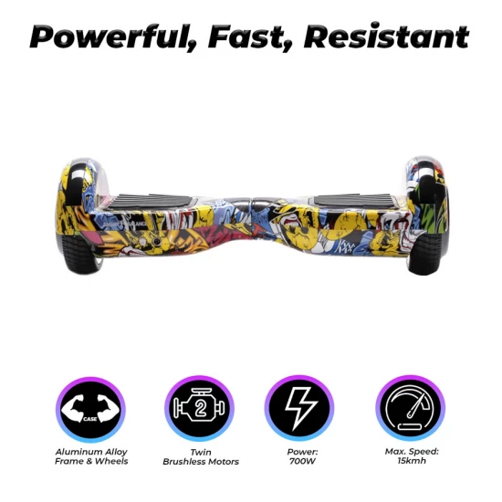 Hoverboard 6.5 inch, Regular HipHop, Autonomie Extinsa, Smart Balance 3