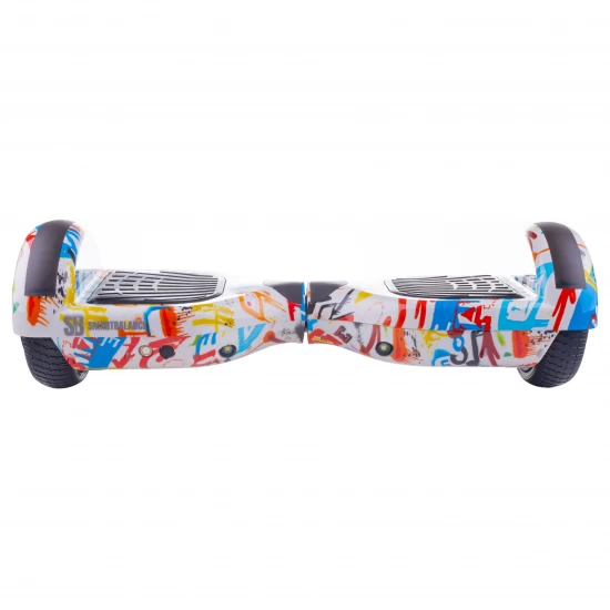 Set Hoverboard cu Scaun, Hoverkart Rosu cu Suspensii Duble, Boxe Bluetooth, Lumini LED si Auto Balans, roti 6.5'', 15km Autonomie, Putere 700W, Baterie 4Ah Samsung Cell, Smart Balance Regular Splash cu maner 4