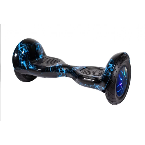 Hoverboard 10 inch, Off-Road Thunderstorm Blue PRO, Autonomie Extinsa, Smart Balance