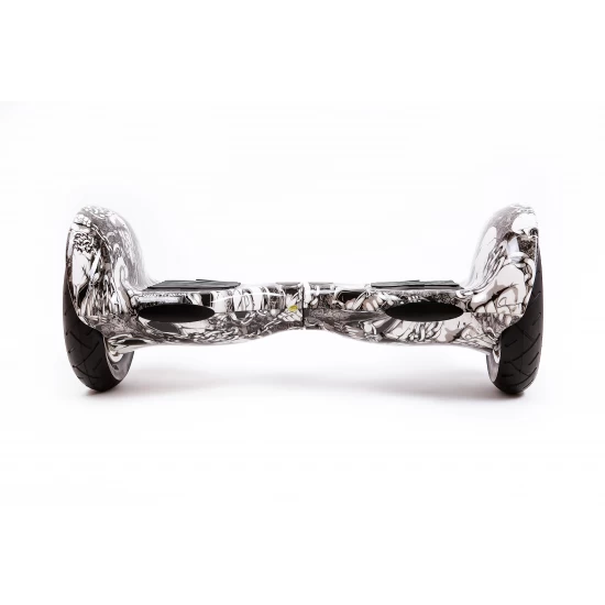 Set Hoverboard 10 inch cu Scaun Standard, Off-Road SkullHead, Autonomie Standard si Hoverkart Ergonomic Negru, Smart Balance 5