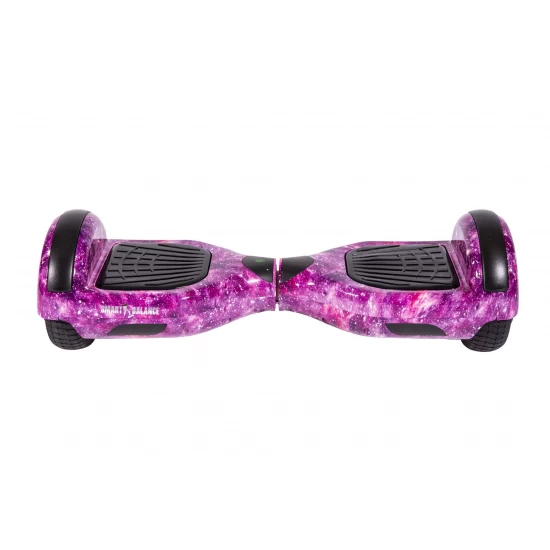 Set Hoverboard cu Scaun, Hoverkart Confort, Boxe Bluetooth, Lumini LED si Auto Balans, roti 6.5'', 15km Autonomie, Putere 700W, Baterie 4Ah Samsung Cell, Smart Balance Regular Galaxy Pink 2