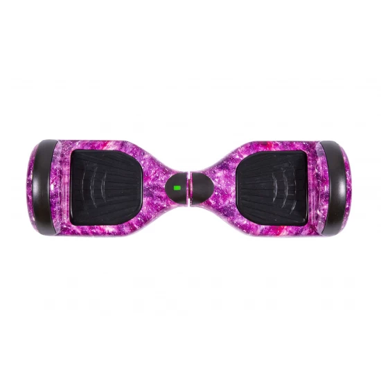 Set Hoverboard cu Scaun, Hoverkart Confort, Boxe Bluetooth, Lumini LED si Auto Balans, roti 6.5'', 15km Autonomie, Putere 700W, Baterie 4Ah Samsung Cell, Smart Balance Regular Galaxy Pink 3
