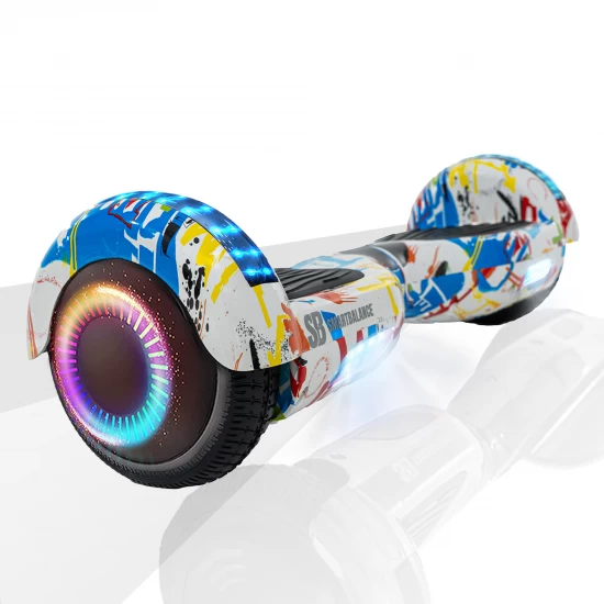 Pachet Hoverboard 6.5 inch cu Scaun cu Suspensii, Regular Splash PRO, Autonomie Extinsa si Hoverkart Negru cu Suspensii Duble, Smart Balance 2