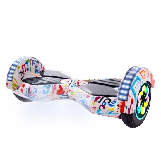 Pachet Hoverboard 8 inch cu Scaun Standard, Transformers Splash PRO, Autonomie Standard si Hoverkart Ergonomic Albastru, Smart Balance 2