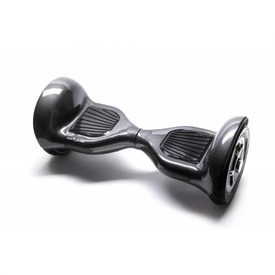 Pachet Hoverboard 10 inch cu Scaun Standard, Off-Road Carbon, Autonomie Extinsa si Hoverkart Ergonomic Alb, Smart Balance 2