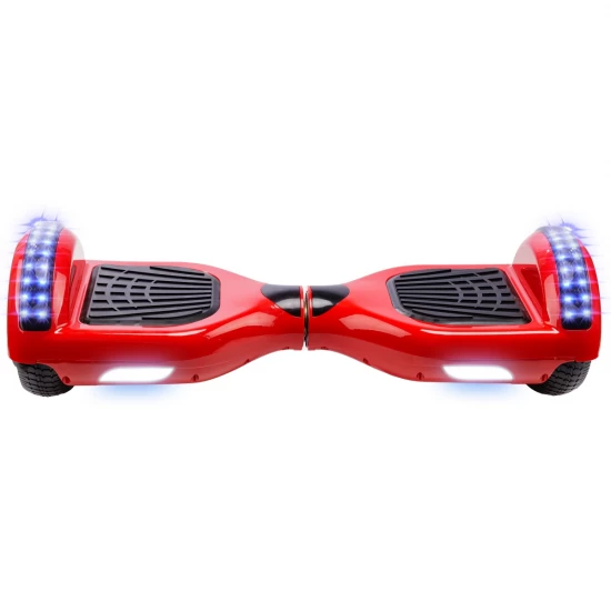 Pachet Hoverboard 6.5 inch cu Scaun Confort, Regular Red Junior, Autonomie Standard si Hoverkart cu Burete Negru, Smart Balance 3