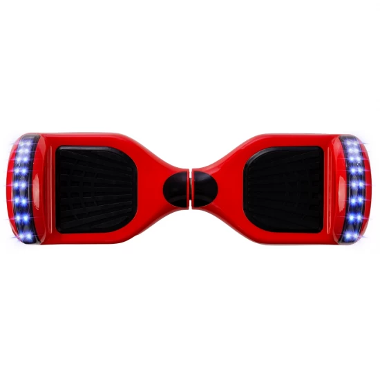 Pachet Hoverboard 6.5 inch cu Scaun Confort, Regular Red Junior, Autonomie Standard si Hoverkart cu Burete Negru, Smart Balance 5