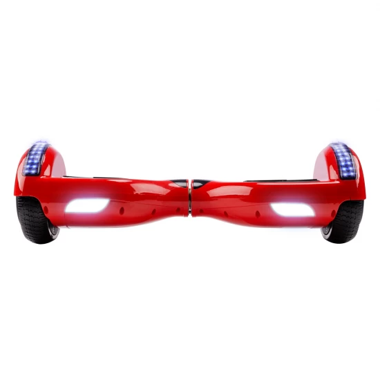 Pachet Hoverboard 6.5 inch cu Scaun Confort, Regular Red Junior, Autonomie Standard si Hoverkart cu Burete Negru, Smart Balance 6