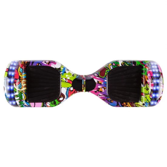 Pachet Hoverboard 6.5 inch cu Scaun cu Suspensii, Regular Multicolor Junior, Autonomie Standard si Hoverkart Albastru cu Suspensii Duble, Smart Balance 4